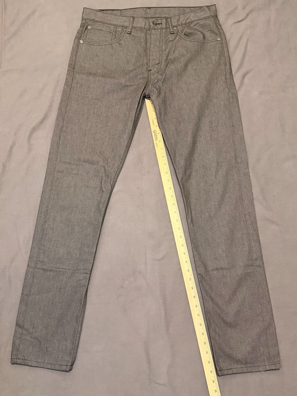 Levi 508 Black Label Denim Jeans 32x34 Gray